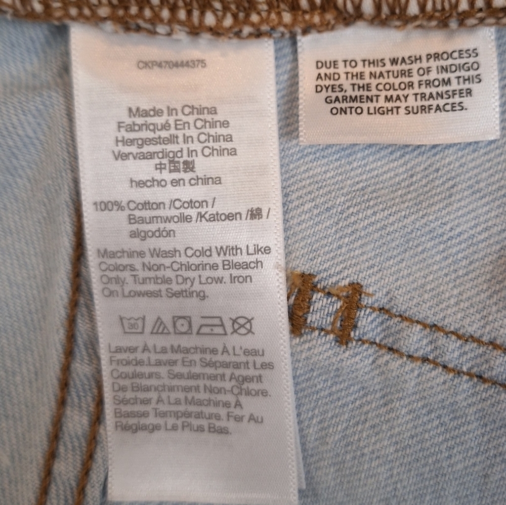 NWT MADEWELL Women's Light Blue Straight Leg Jeans - Picture 8 of 10